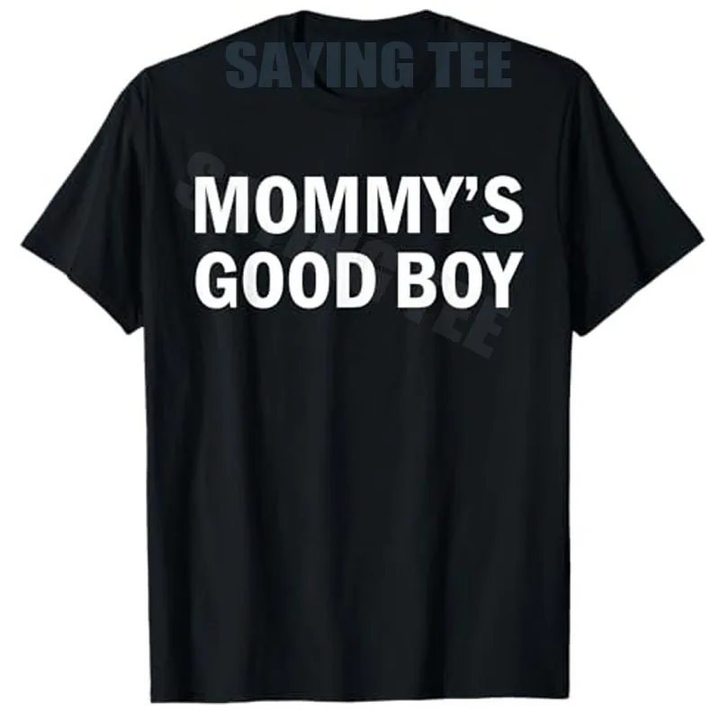 Camiseta com Design de Citação Engraçada 'Good Boy' para Mães, Estampa de Letras Artísticas Y2K, Camiseta com Frase, Gráfico de Declaração de Personal