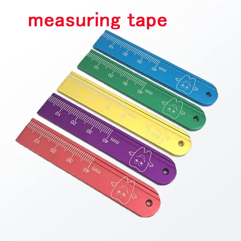 1Pcs Dental Stainless Steel measuring tape Dental Endo Rulers with Span Measure Scale Root Canal Length Dental measuring tape