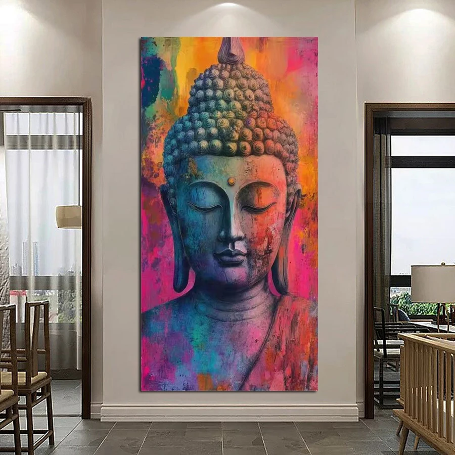 

Abstract Buddha Large Size Diy Diamond Painting New Collection Buddhist Icon Full Drill Mosaic Embroidery Picture Wall Decor