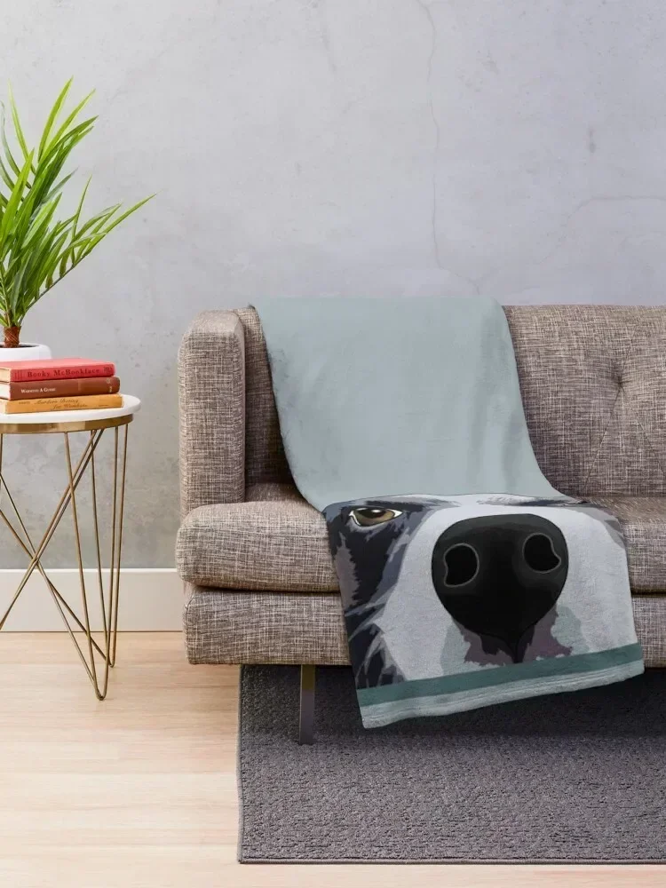 Border Collie Peeking, Border Shirt, Gift, Lover Throw Blanket Blankets For Sofas Kid'S Blankets