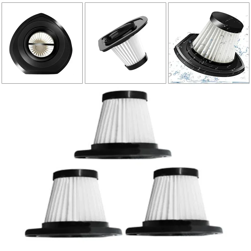 3 шт. фильтры для R-6053 ручного автомобильного беспроводного пылесоса, запасные части, бытовые сменные аксессуары