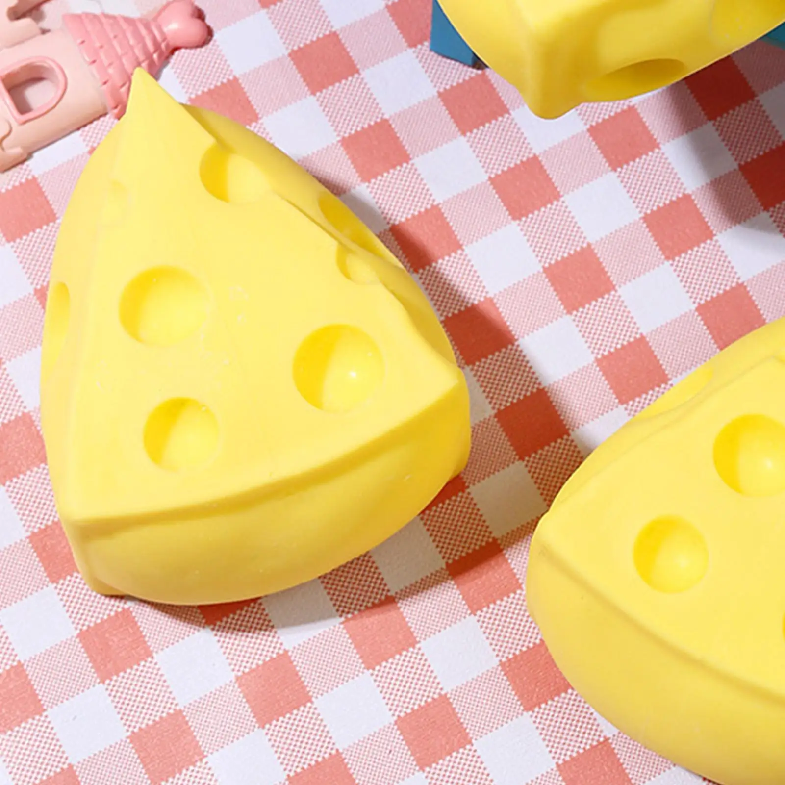 Squeeze Cheese Stress Toy Food Slow Rising Squeeze Fidget Soft Rebound Sensory Toy For Kids Teens Adults Office Workers Students
