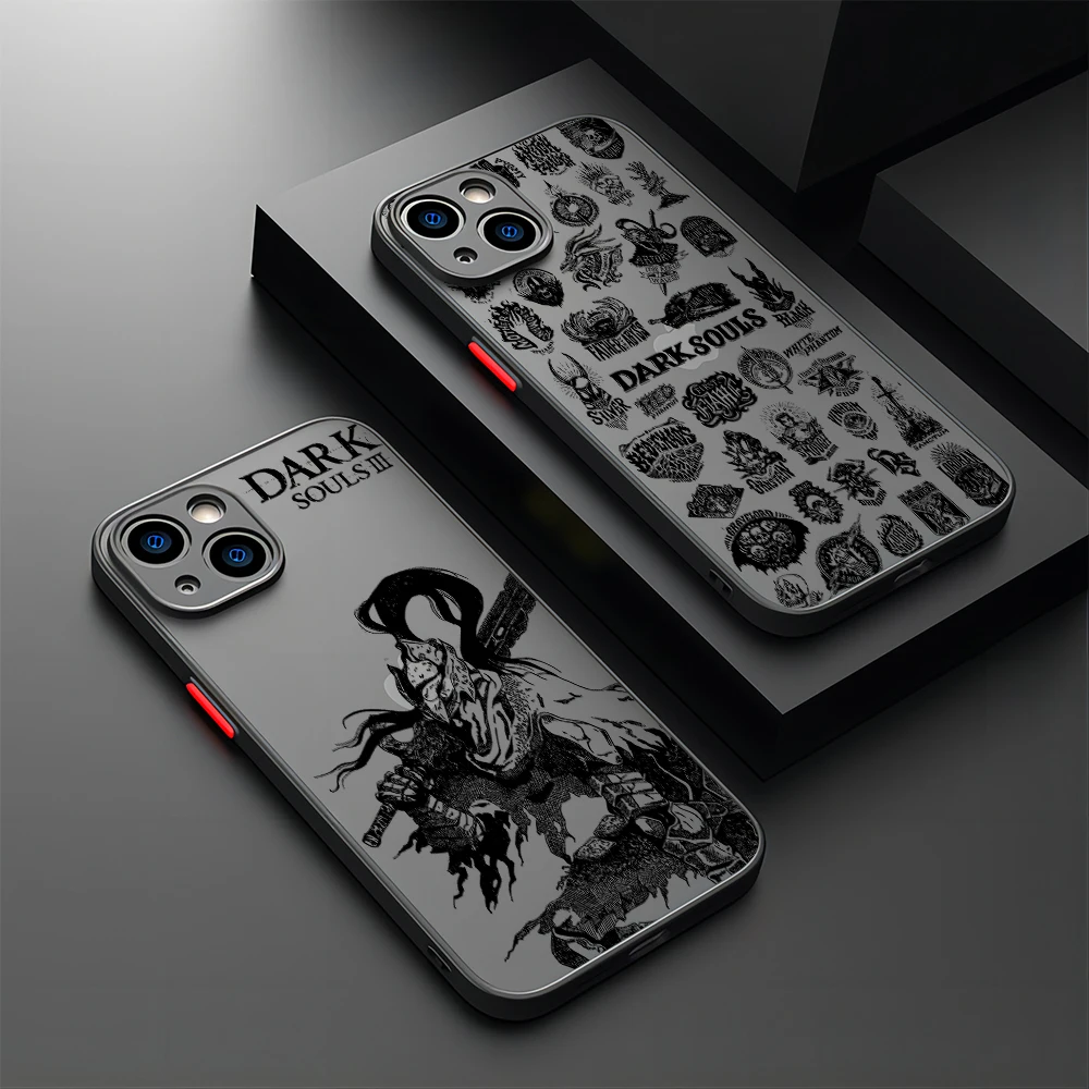 Hot Blood Game Dark Souls Phone Case For Samsung S24 S23 S22 S21 S20 S10 FE Note20 Note10 Plus Ultra Lite 5G Matte Clear Cover