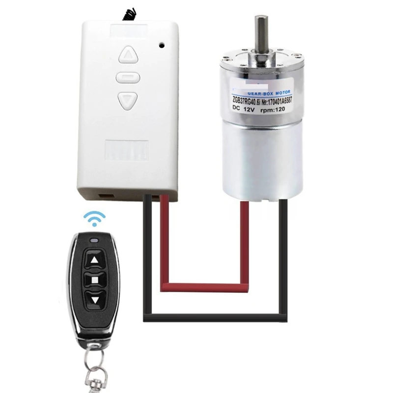 AC/DC 12V 24V 36V Motor Manual Controller Motor Remote Control Switch Forwards Reverse Up Down Stop with Limit