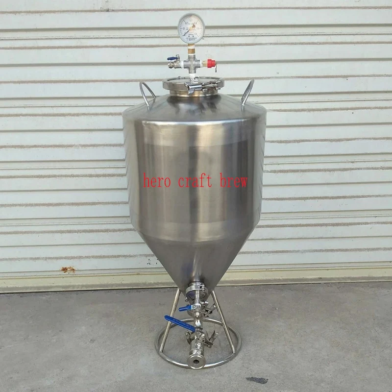 35L Home Beer Brew Fermenter Conical Fermentation Tank for Grape Wine Beer Milk