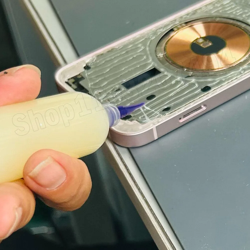 Klej konstrukcyjny E-FIXIT AB hybrydowy dedykowany do iPhone 8-15 Pro Max tylna osłona tylna szklana soczewka LCD ramka kleje łączące