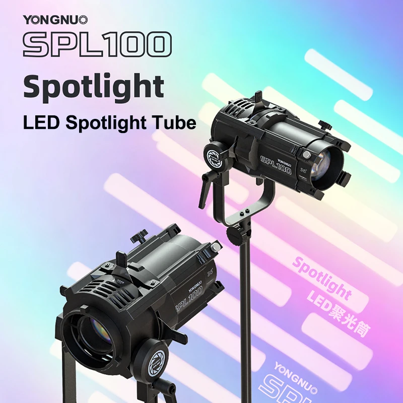 

YONGNUO SPL100 Condenser Optical Focusing Projection Photography Spotlight For LUX100 LUX100PRO YN150 Series Photography Light