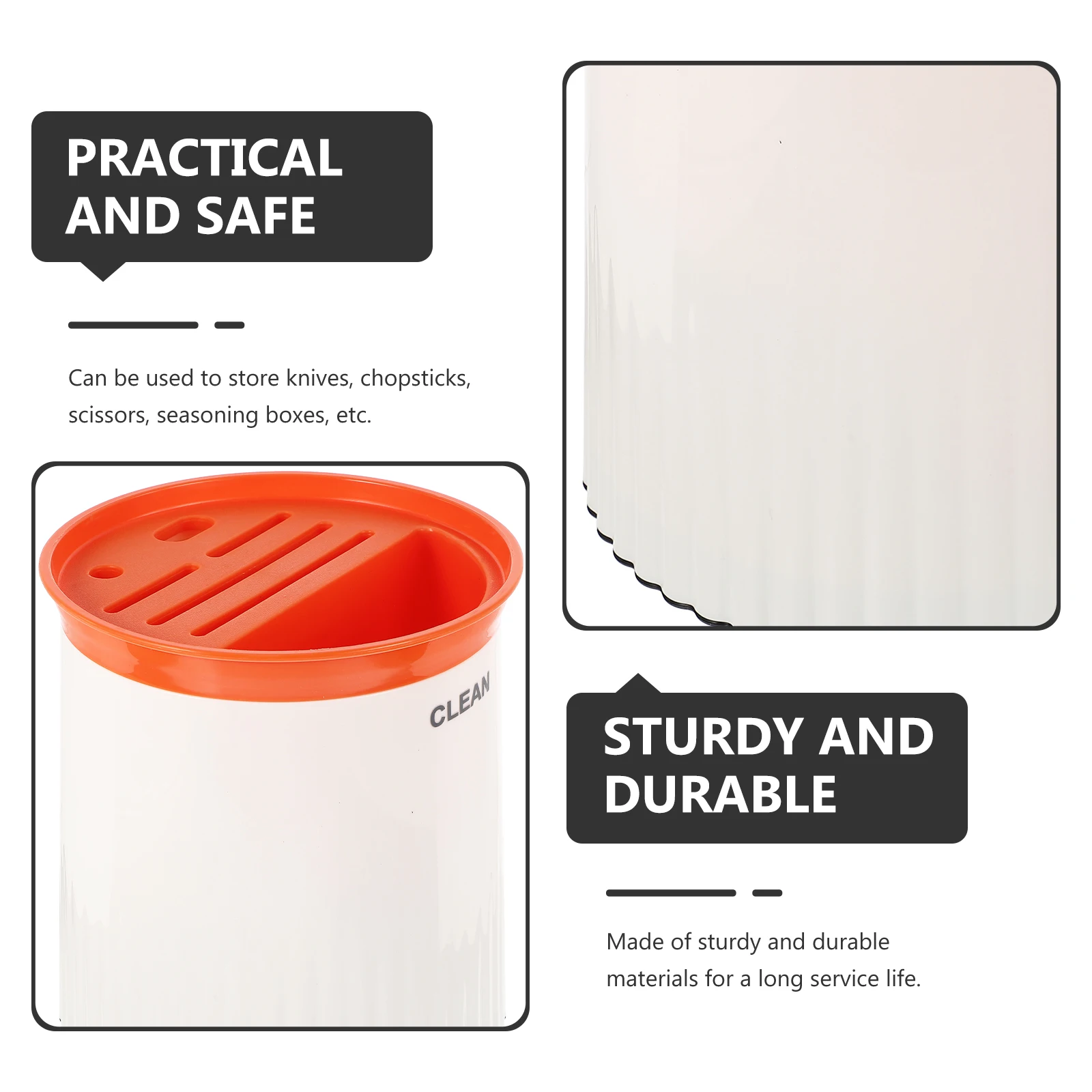 

Kitchen Utensil 360 Degree Rotating Chopstick Draining Holder For Knives Spoons Scissors Seasoning Boxes Easy Clean