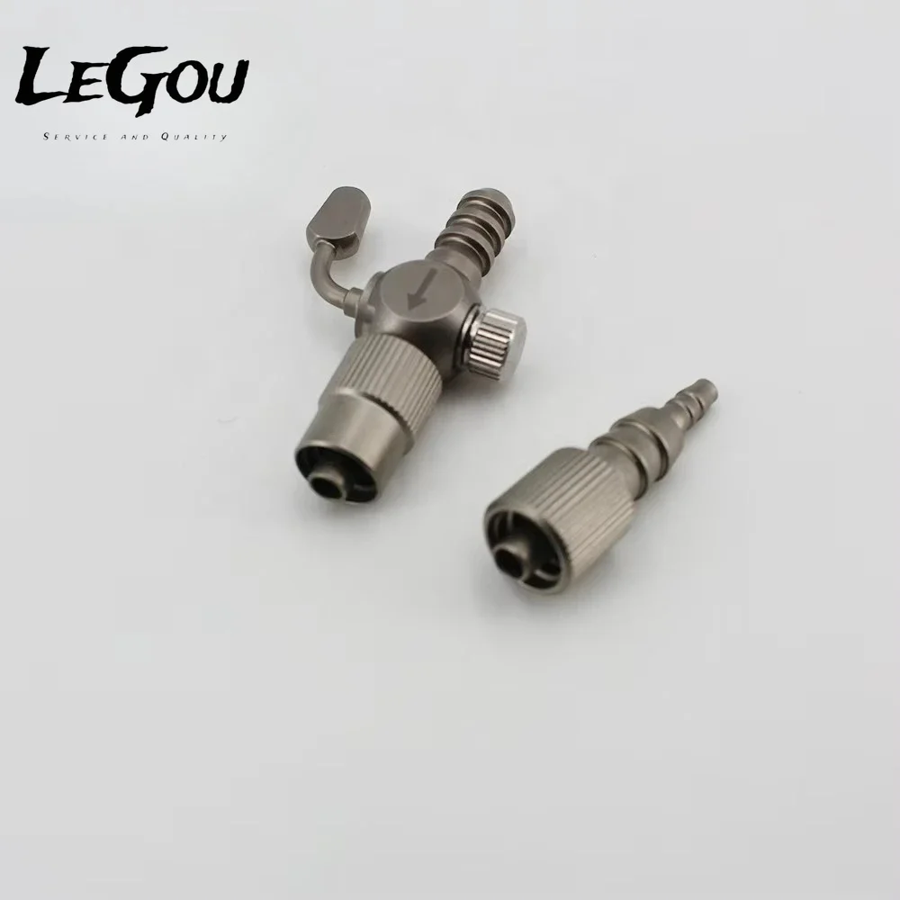 LeGou Professional  Manual Luer Adaptor in Steel for Urology Resectoscopy and Cystoscopy Instrument Set