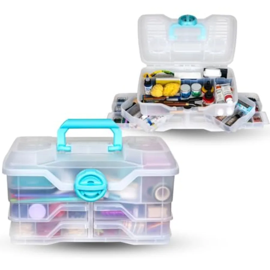 

Clear Plastic Organizer - - Small Parts Organizer - for DIY Arts Crafts Storage Boxes Organizers Sewing Storage - Storage Box w