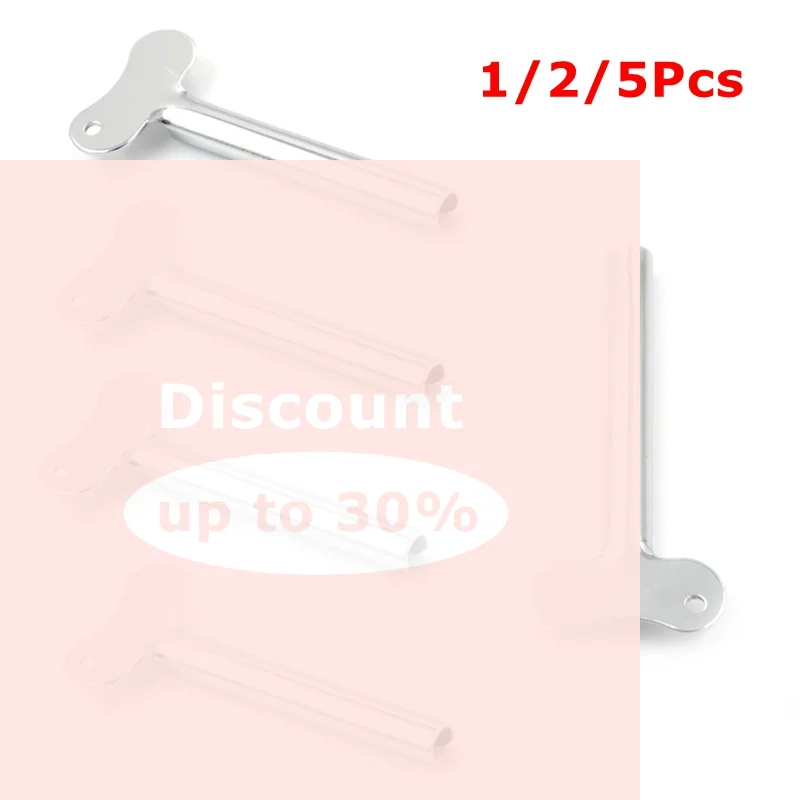 [1/2/5pcs Bathroom Metal Toothpaste Squeezer Stainless Steel Tube Squeezer Key Roller for Tube Creams Paint Squeezer Tool]