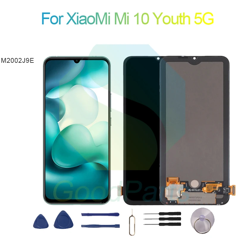 

For XiaoMi Mi 10 Youth 5G LCD Display Screen 6.57" M2002J9E Mi 10 Youth 5G Touch Digitizer Assembly Replacement