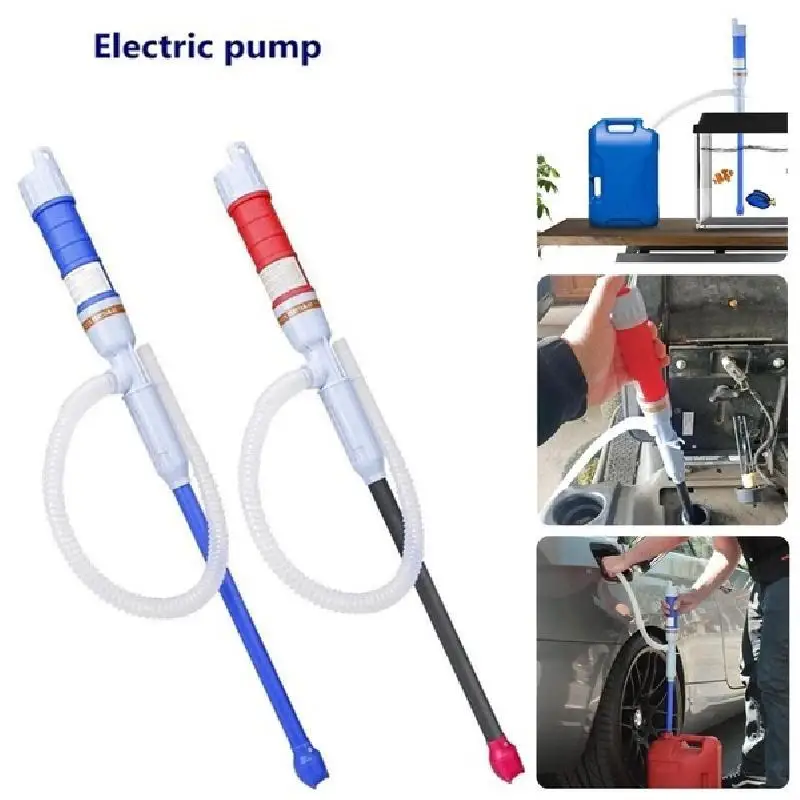 Liquid Transfer Pump Handheld Pump Battery Operated Liquid Transfer Water Gas Tools Petrol Fuel Portable Car Siphon Hose Outdoor