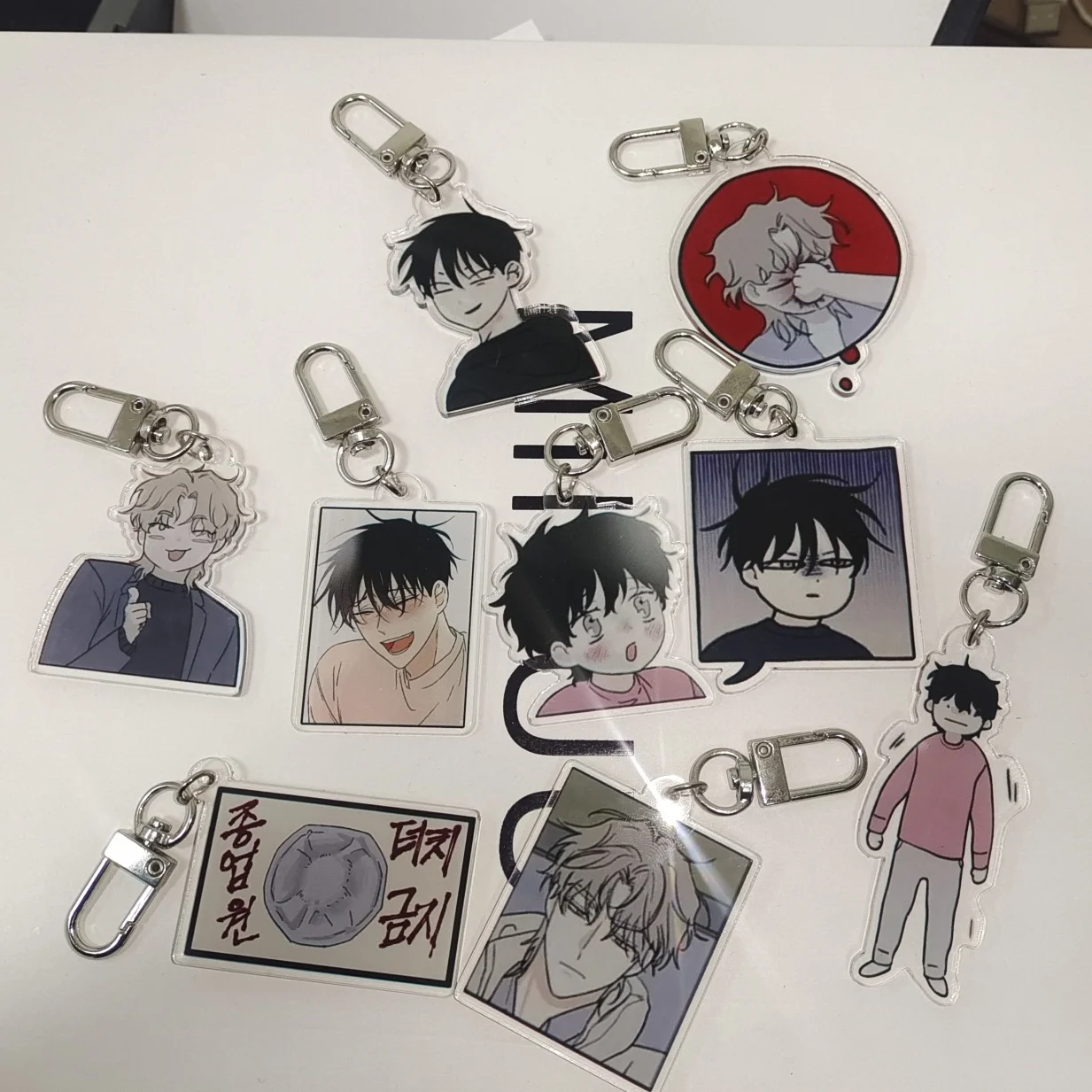 [Non Original]Korean comic Low tide in twilight/sea side night key chain(about 3.3cm) high-quality acrylic key chain