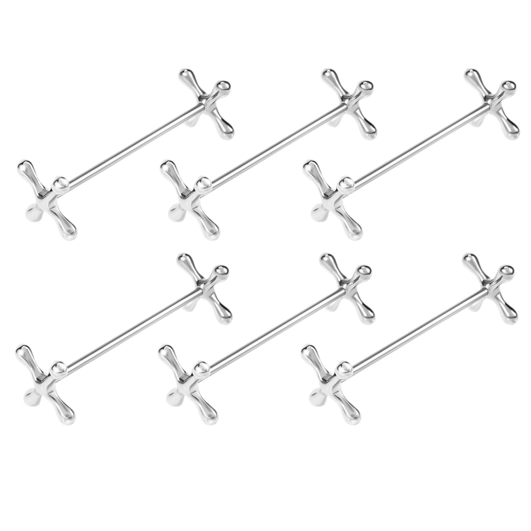 Liga de zinco Chopsticks Resto, colheres Stand, garfos, facas Holder, Stand Rack, artesanato do metal, decoração de mesa, 6 pcs