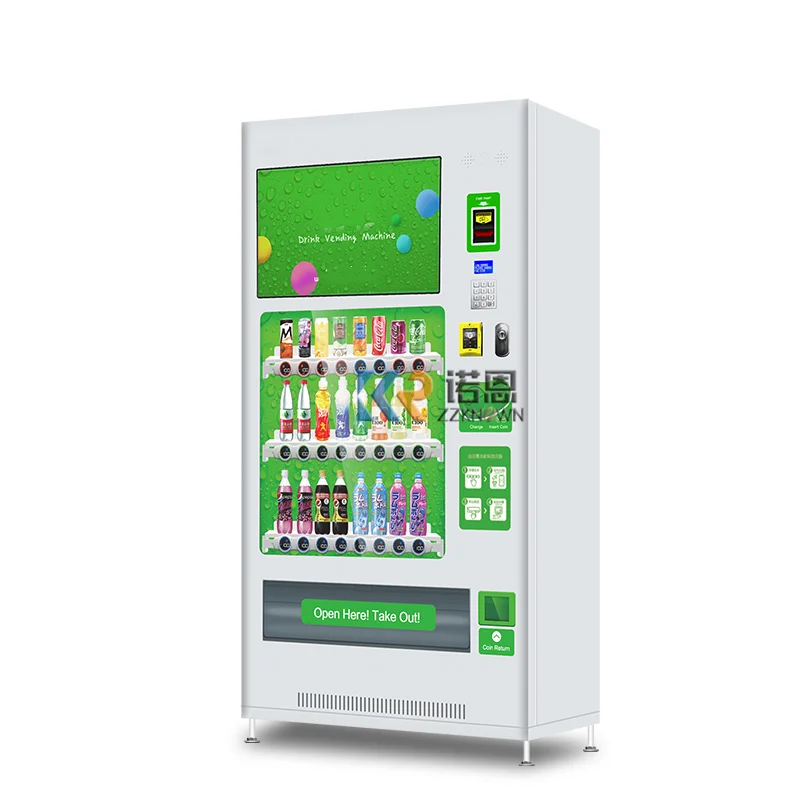 Wholesale LED Screen Vending Machine QR Code Cashless Food and Drink Vending Machine