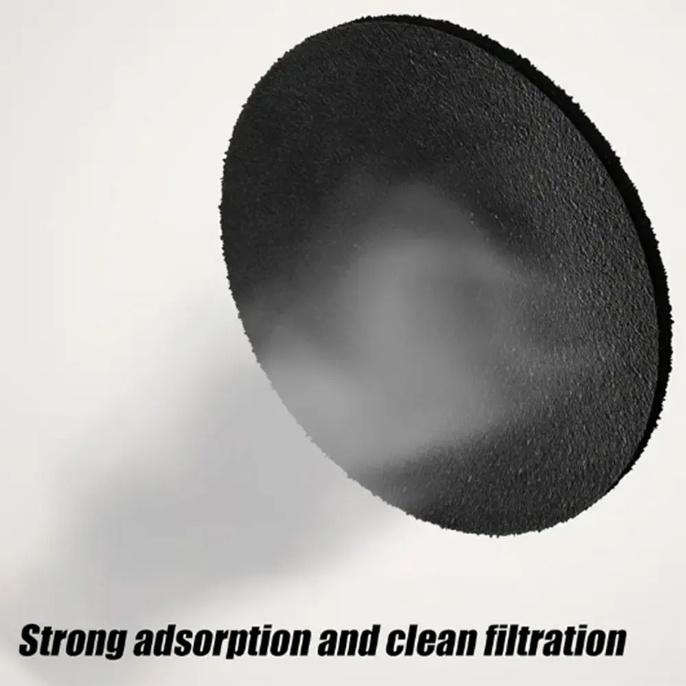 12 шт. круглая черная хлопковая фильтрующая сетка, используемая для небольших вытяжек, бытовых кухонных принадлежностей, размер: 150X150X3 мм