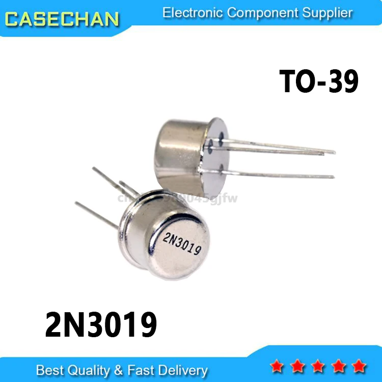 10PCS  2N3019 NPN 80V 1A 3-Pin TO-39