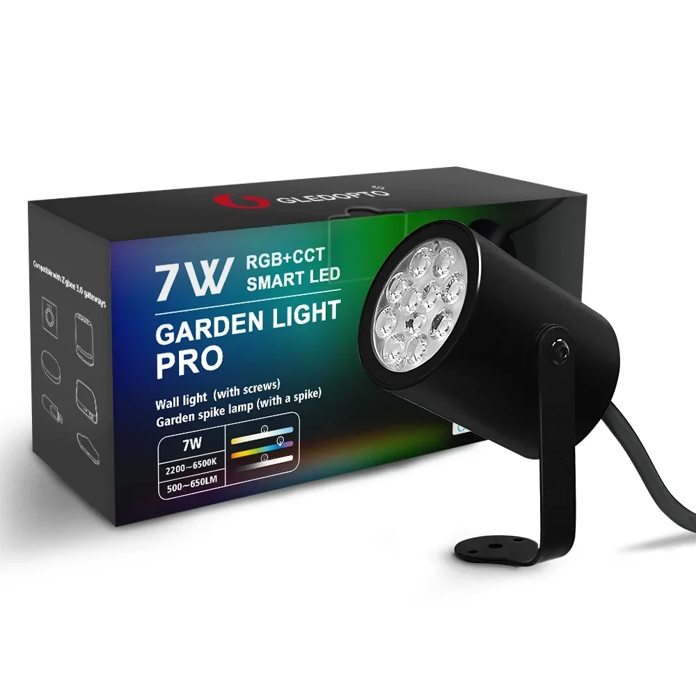 ZigBee3.0 LED Garden Lamp RGBCCT 7W DC24V Low Voltage IP66 Waterproof APP Alexa Hu*e SmartThings Tuya(Hub Required) for out door