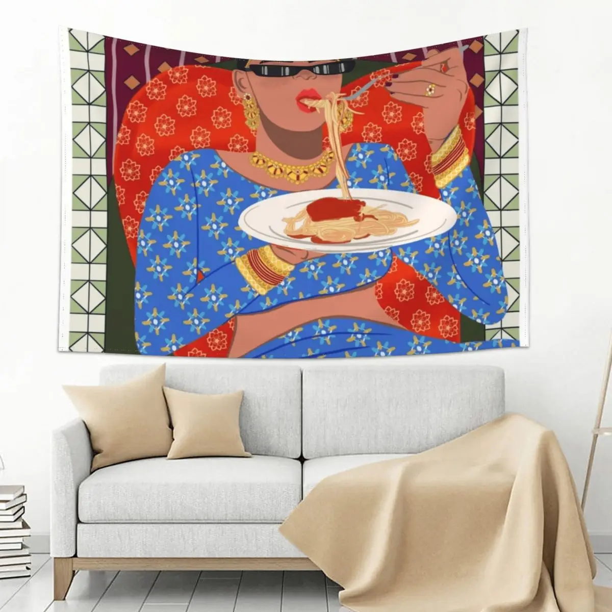 

Desi Carbs Tapestry Home Decoration