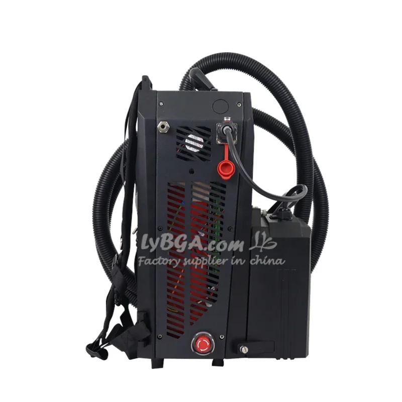 Faserlaser-Reinigungsmaschine, beschädigt das Substrat nicht, 100 W Pulslaser-Rostentfernung, 200 W, 300 W, berührungsloser Reiniger, Rucksacktyp