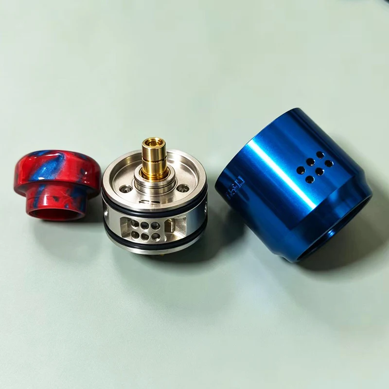 Recurve Dual Tank 24mm Dual Coil Chamber Oval Circulation Structure Anti-Condensation vs killing time Decorative Spare Part - view 2
