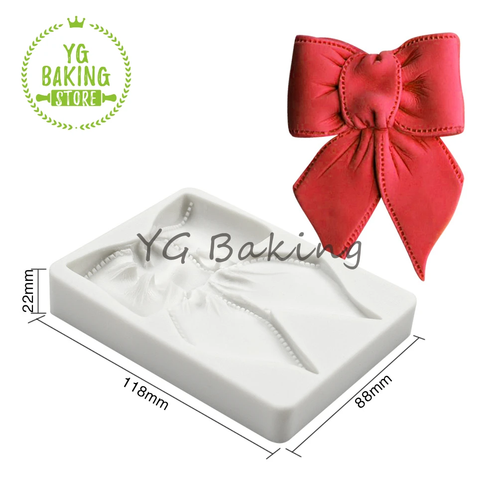 Dorica New Arrival Big Size Bow Design Fondant Silicone Mold Cake Decorating Tools Baking Cake Model Kitchen Accessories