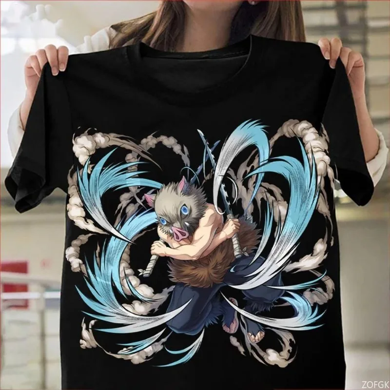 

Летняя аниме Demon Slayer Jiro темно-серая футболка с короткими рукавами и круглым вырезом для мужчин мото