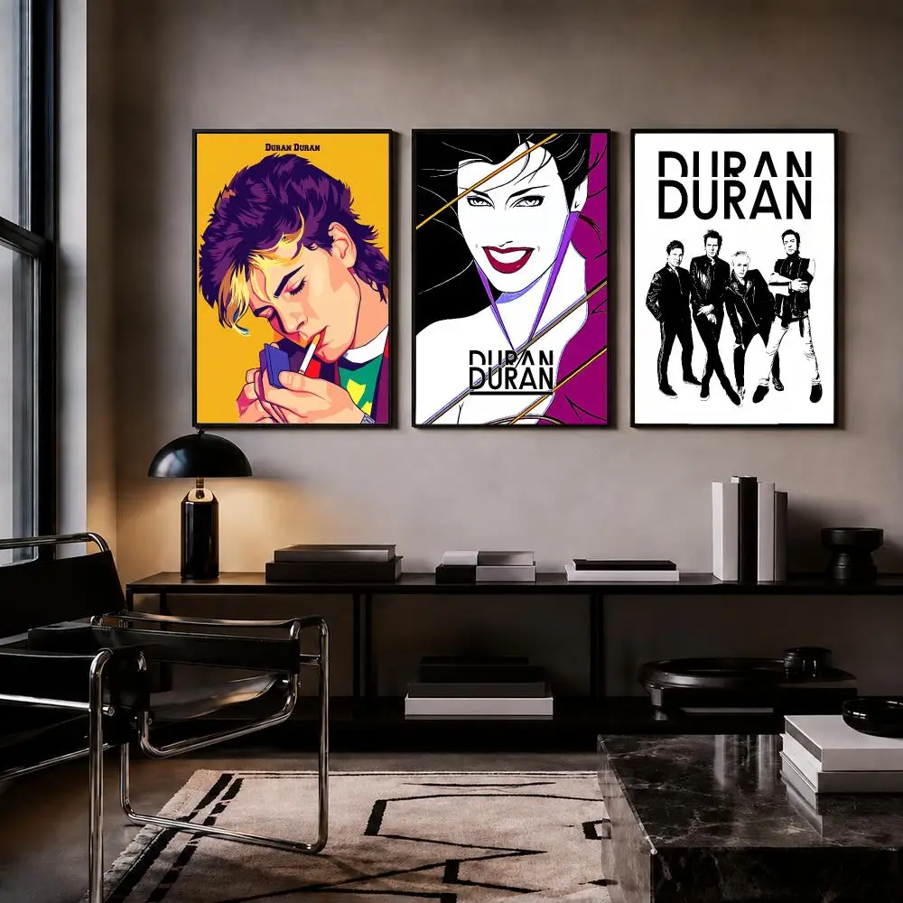Pop Band D-Duran Duran Poster Trendy HD PP Paper Waterproof Wall Art Print for Bedroom Living Room Decor