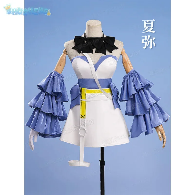 

8Dragon King The Gate to Cassell Jörmungandr Cosplay Xia Mi Costume Halloween Party Sweet Dress Props Wig Accessories WOMXT6@!