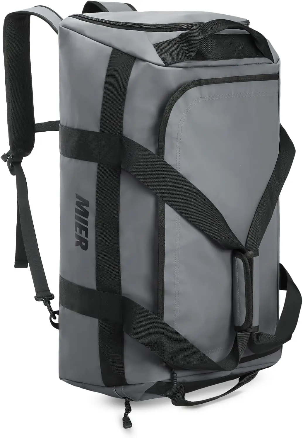 

Большая сумка-рюкзак 60 л с отделением для обуви, для спортзала, путешествий, поездок на выходные, в сером цвете