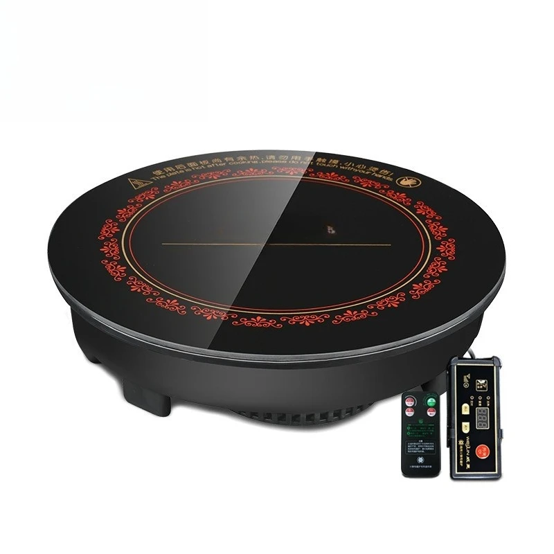 Embedded commercial intelligent induction cooker, high-power round 3000W hot pot restaurant dedicated