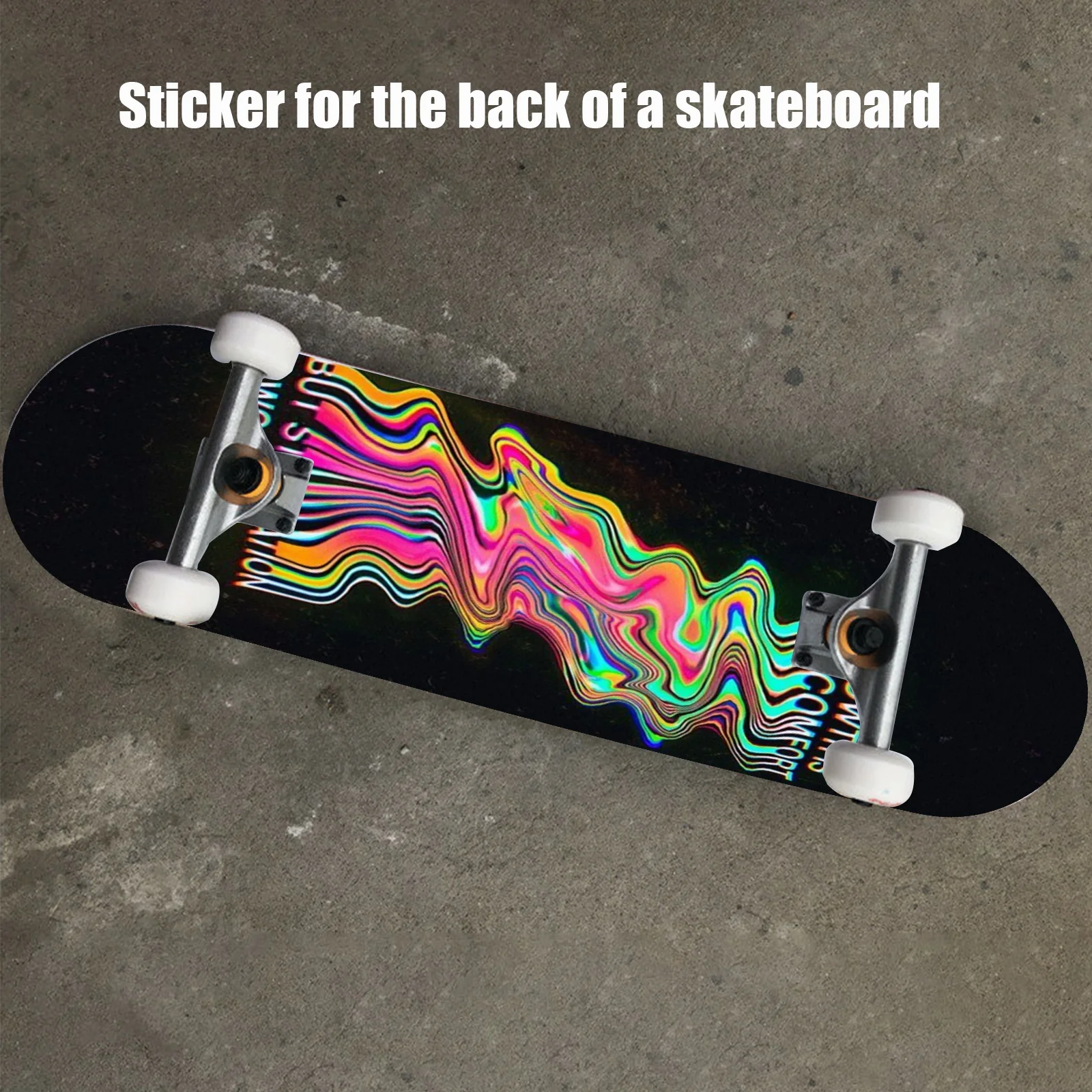 

1 piece of 9 × 33 inches "Psychedelic Trend Style Visually Distorted Dynamic Effect Full of Futuristic Sense and Artistic Tensio