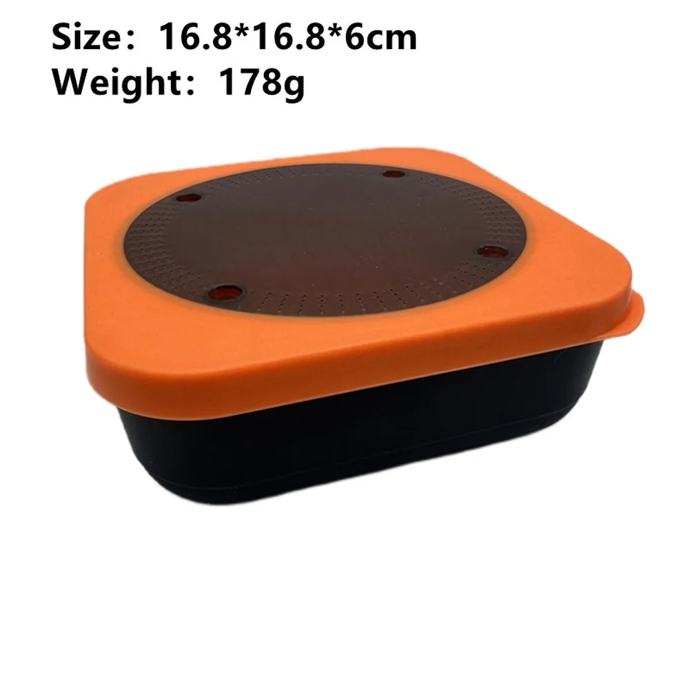 Fishing Bait Box with Built-in Frame and Drain Basket Offering Organized Storage and Drainage for Carp Live Bait