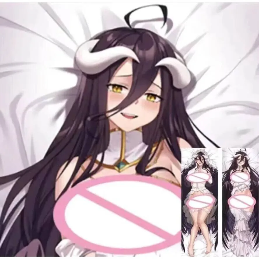 

Futa Anime Dakimakura Body Pillow Case Cover Albedo Double-Sided Print Life Size Gifts