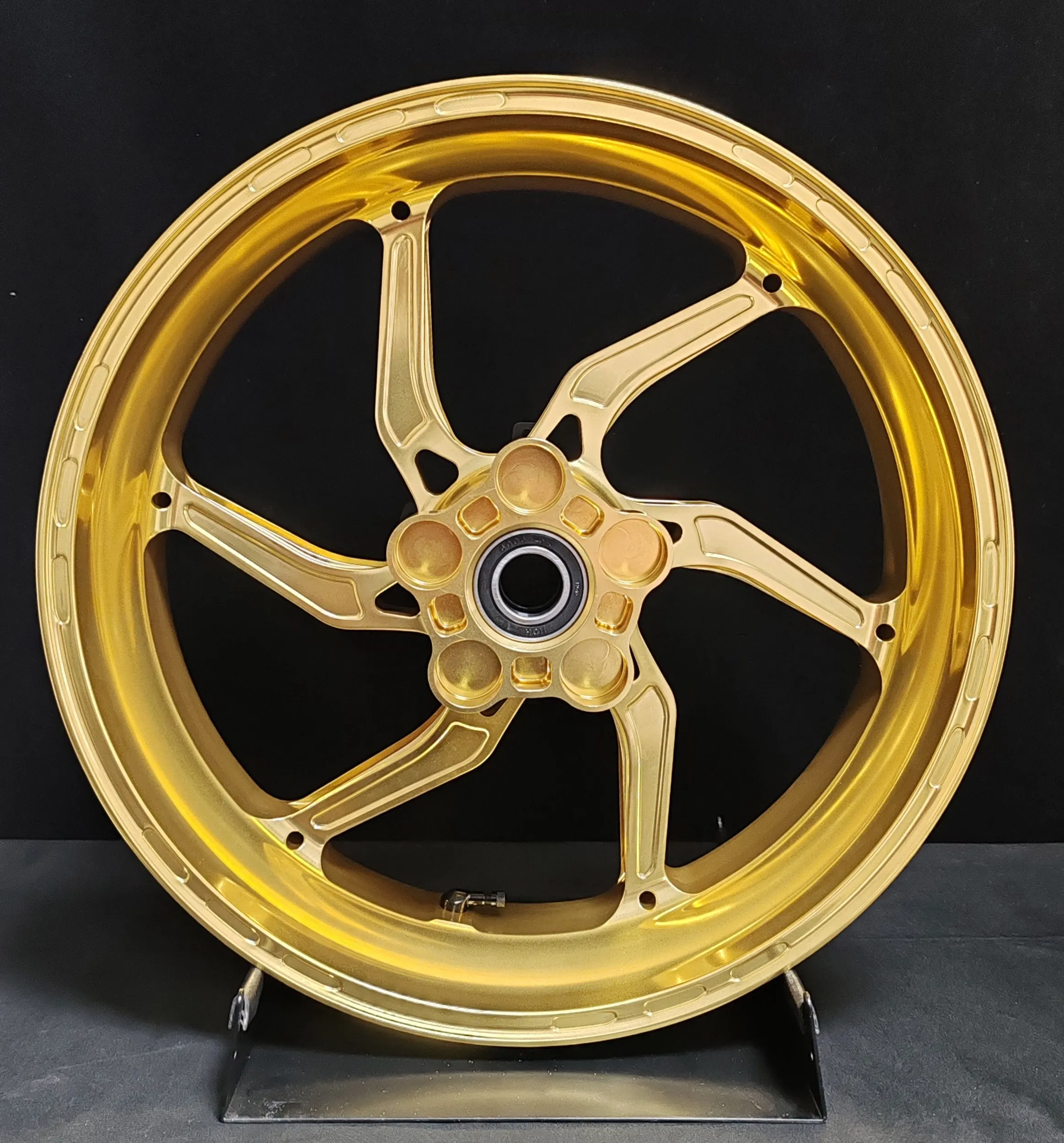 Forged Wheels 17x3.5 17x6.0 CNC Machined 6061-T6 Aluminum Racing Performance Motorcycle Wheel, Lightweight Design, Aftermarket U
