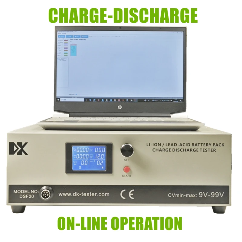 9V-99V Wide Voltage Output Lithium Battery Pack Automatical Charging and Discharging Battery Capacity Checker Tester 20A