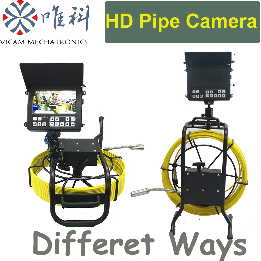 2024 Inspection Camera 40m Cable Push Rod Sewer Camera New Product HD Waterproof Customized Logo 8 Inch TFT LCD Monitor