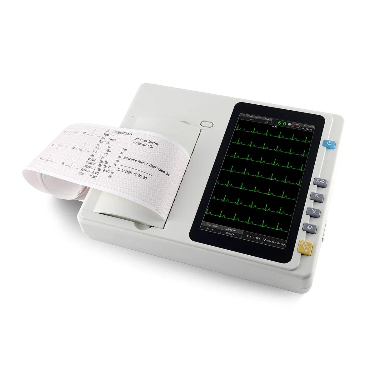 Hot selling 6 Channel Stress Electrocardiograph  Machine  System