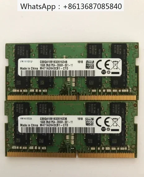 

1Pcs M471A2K43CB1-CTD DDR4 2666 16G 2RX8 PC4-2666V 16GB Notebook Memory