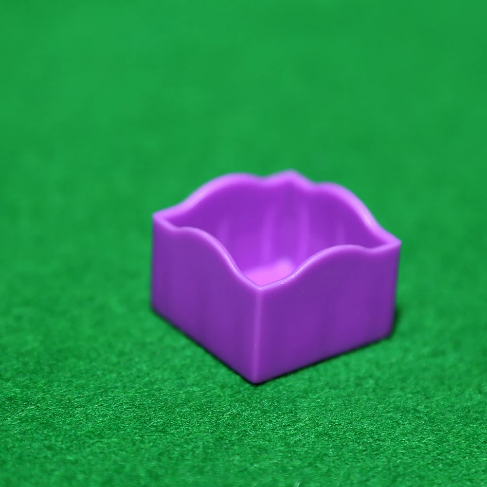 12 szt. Ochraniacze na kredki do snookera, plastikowe, 6 kolorów, kwadratowe, profesjonalne akcesoria bilardowe