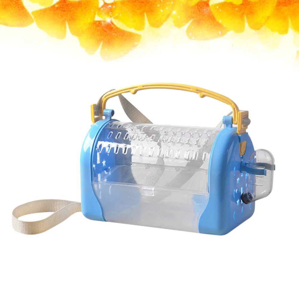 1 قطعة حامل الحيوانات الأليفة مادة مريحة المحمولة الهامستر صندوق حمل نافذة مراقبة شفافة مناسبة صغيرة