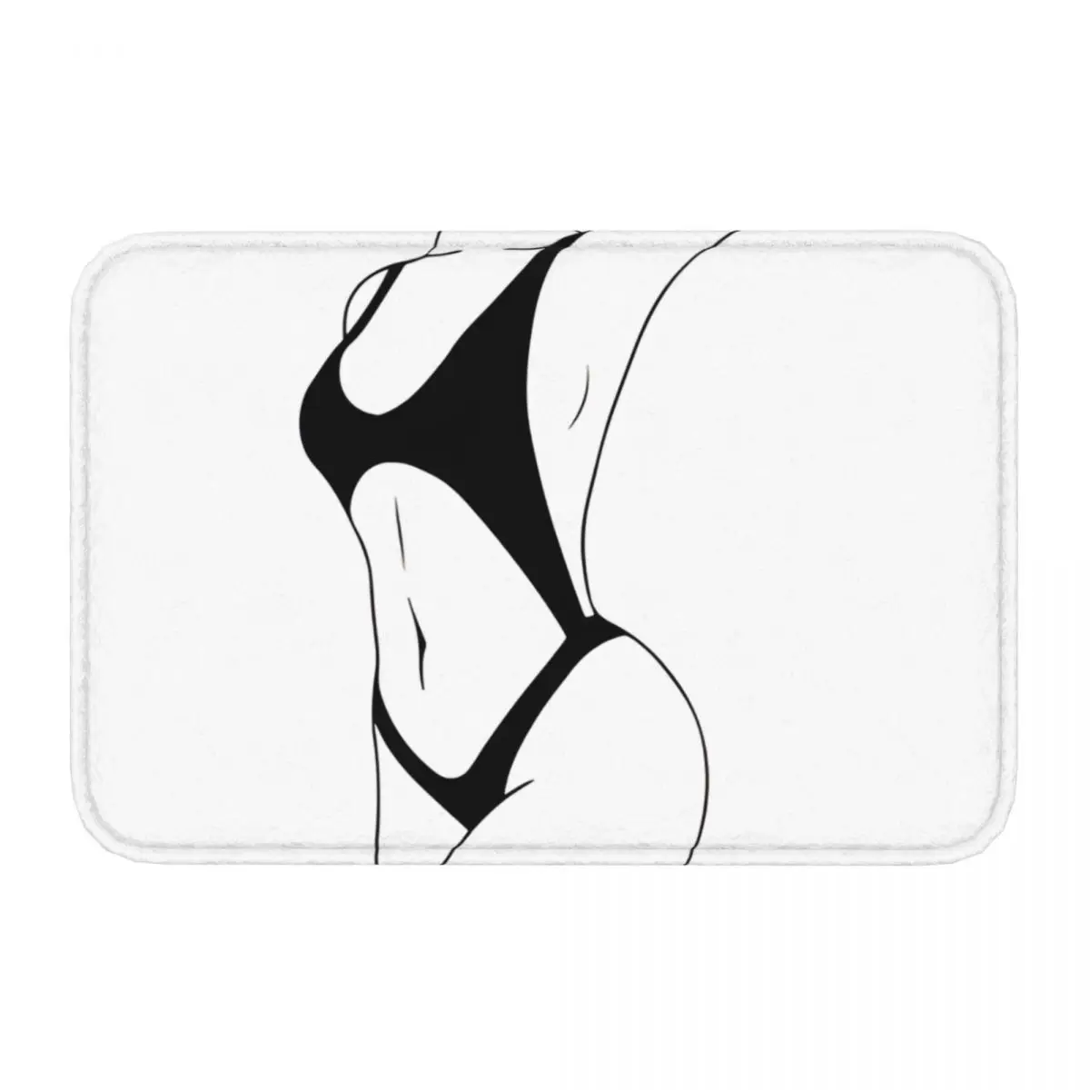 Sexy Girl Bikini Bath Non-Slip Carpet Sexy Girl Living Room Mat Welcome Doormat Home Decor Rug