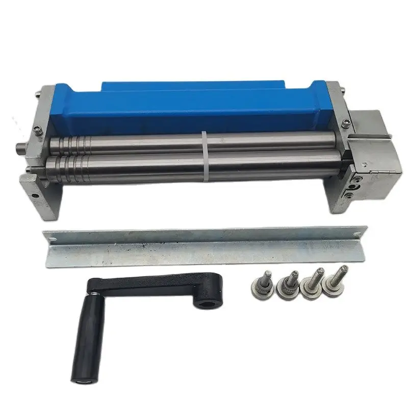 HR-320 small desktop manual roll machine steel plate, steel rod roll processing metal plate bending round machine