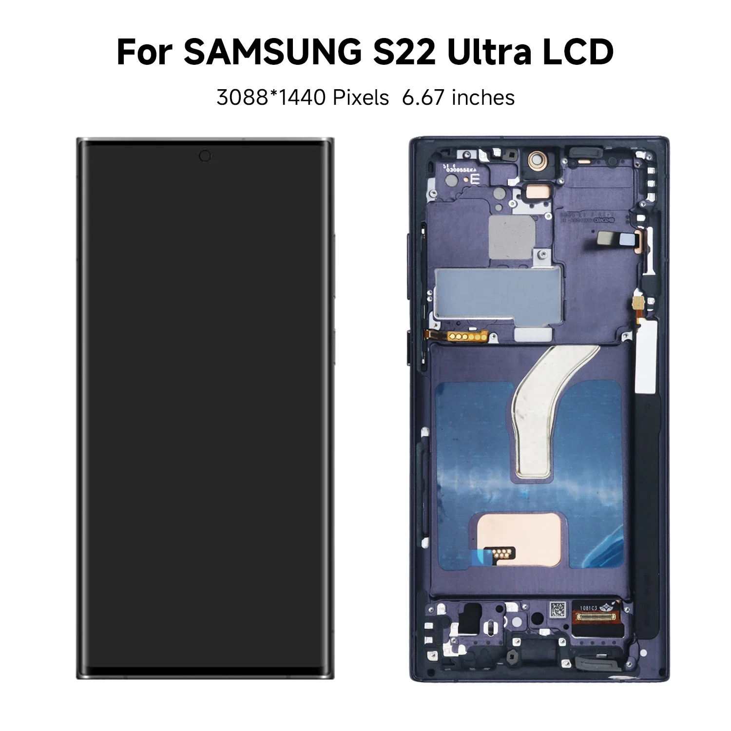 For AMOLED For Samsung S22 Ultra 5G LCD Display Digital Touch Screen For Samsung S22 Ultra 5G LCD G908 SM-S908B