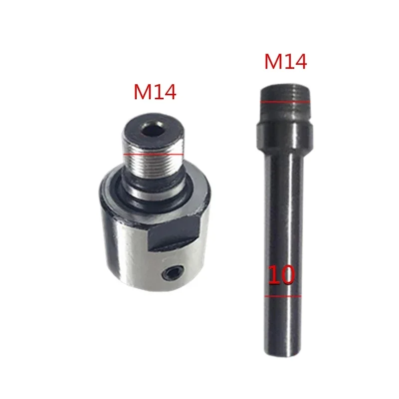 Imagem -05 - Adaptador M14 Bucha do Conector da Haste de Conexão para Faça Você Mesmo Cnc Mini Torno Mandril 1pc 10 12 14 15 16 19 mm M14