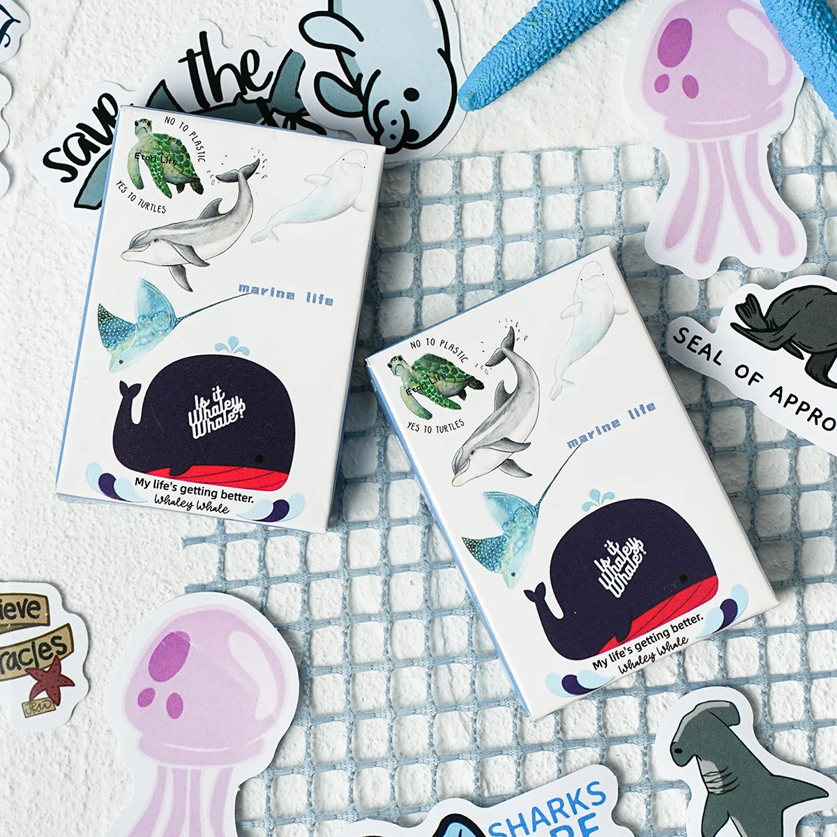 Mr.Paper Stickers Kawaii Stickers Custom Stationery Art Supplies Cute Animals Whale Dinosaur Stickers Stationery Cartoon