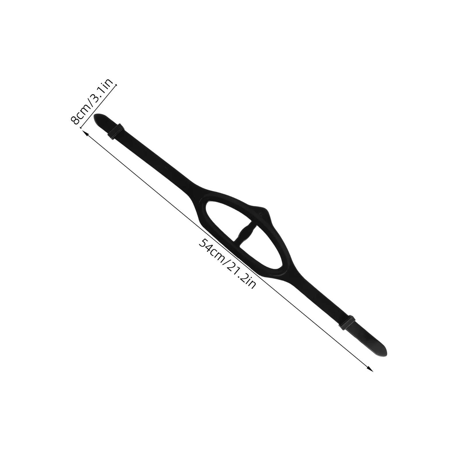 2 Stück Silikonarmband: Ersatz-Schnorchel-Stirnband für Tauch-Schwimmbrillen, universell verstellbare Tauchmaske