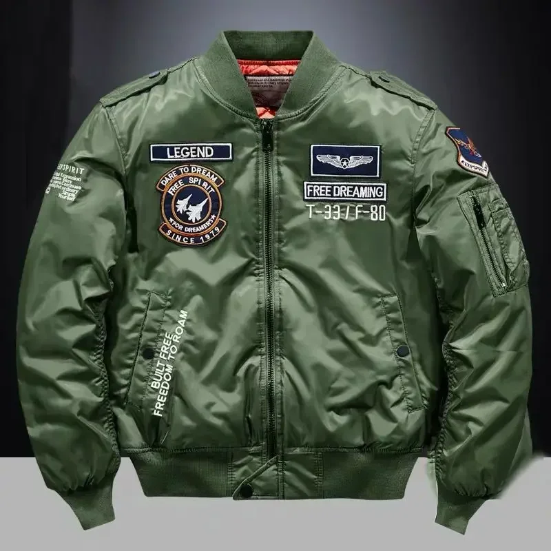 Autumn and Winter Fashion Brand Jacket Male Pilot 2022 New Versatile Coat Embroidery Heavy Industry High end Fashion