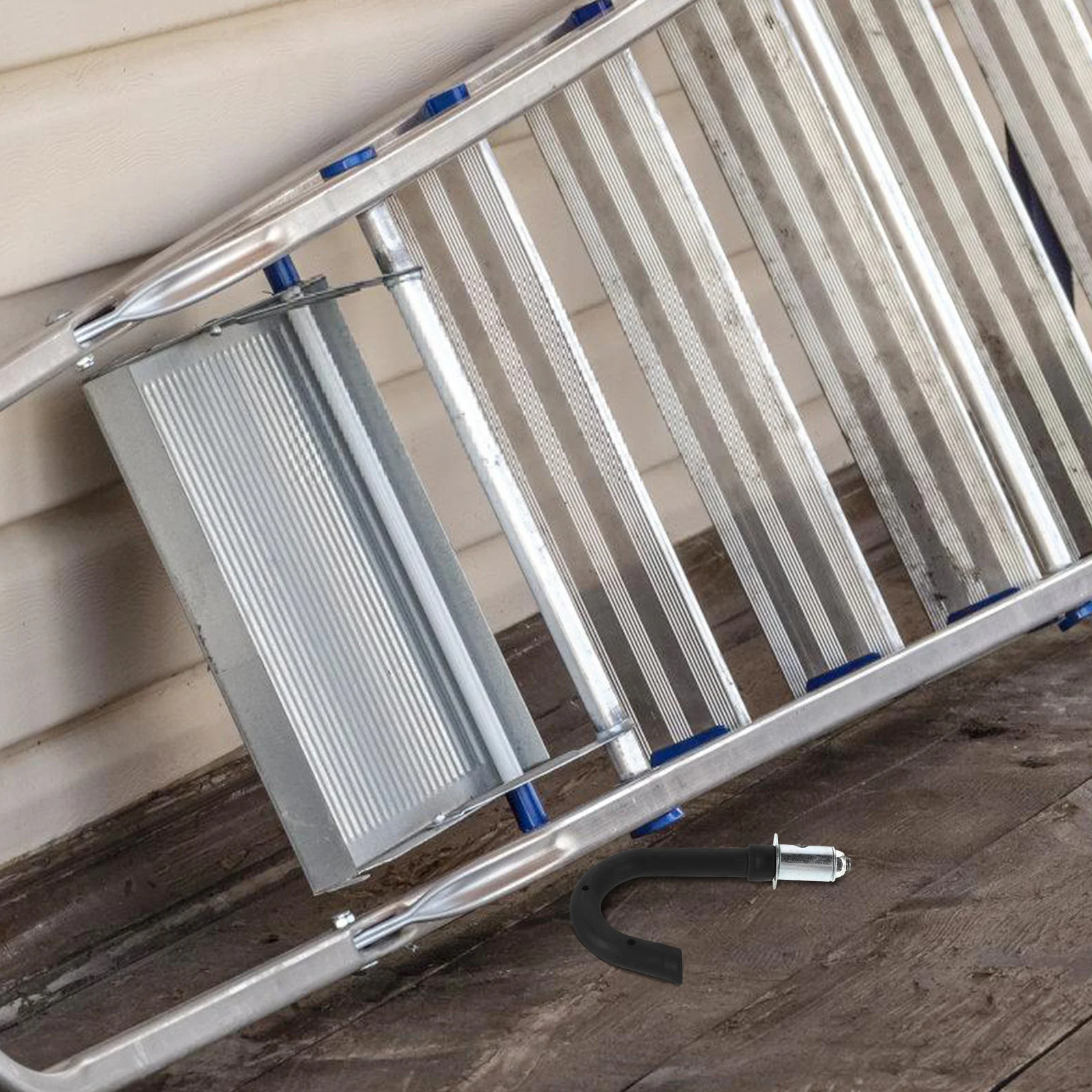 

Telescoping Ladder Hooks Heavy Duty Extension Ladder Stabilizer For Roof Garage Outdoor Use Antislip High Strength Storage